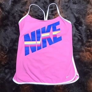 Nike rainbow logo tank top